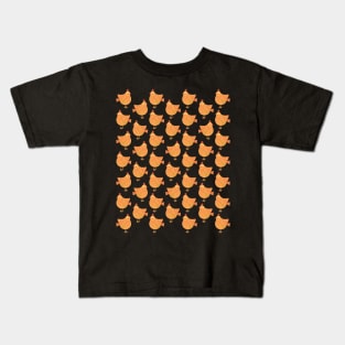 The cute yellow and red chicken pattern, 4 Kids T-Shirt